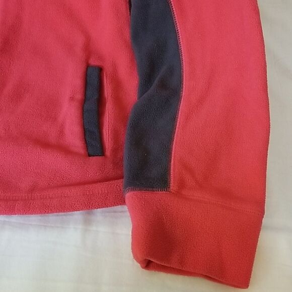 Tek Gear Full Zip 2-Pocket Salmon & Gray Jacket - Picture 4 of 5